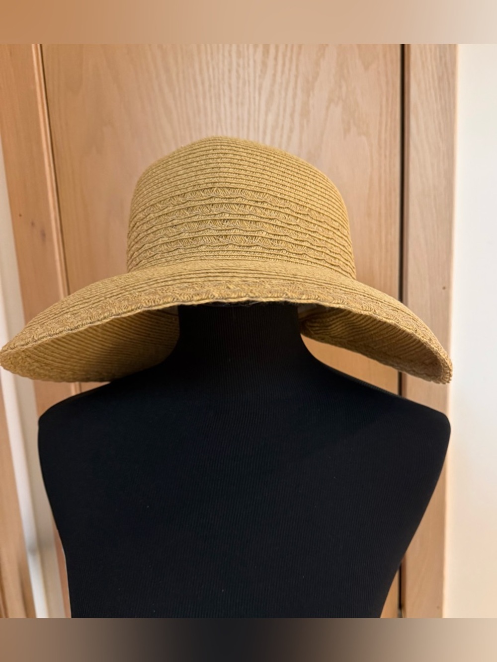 Women's Nine West Straw Sun Hat - Wide Brim, Split Back